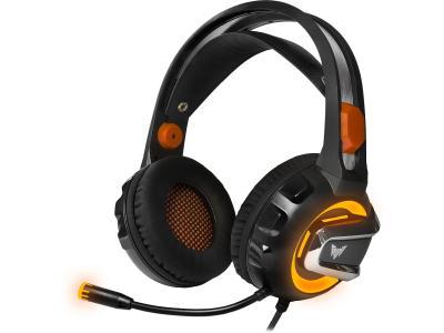 Наушники CROWN CMGH-3103 черный-оранжевый, фото 1