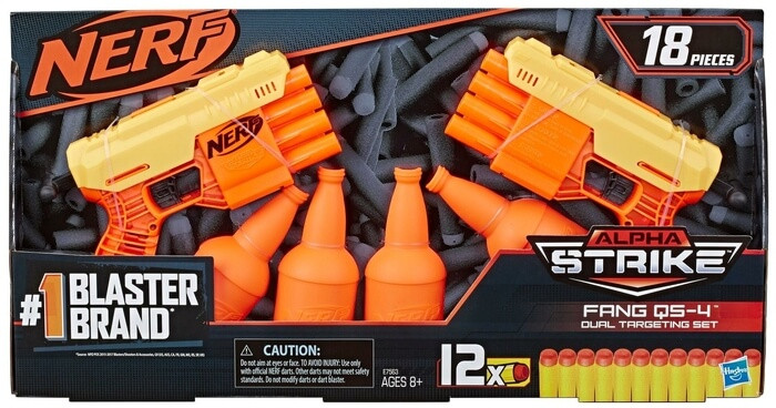 Бластер Нёрф Альфа Страйк Фанг QS4 NERF