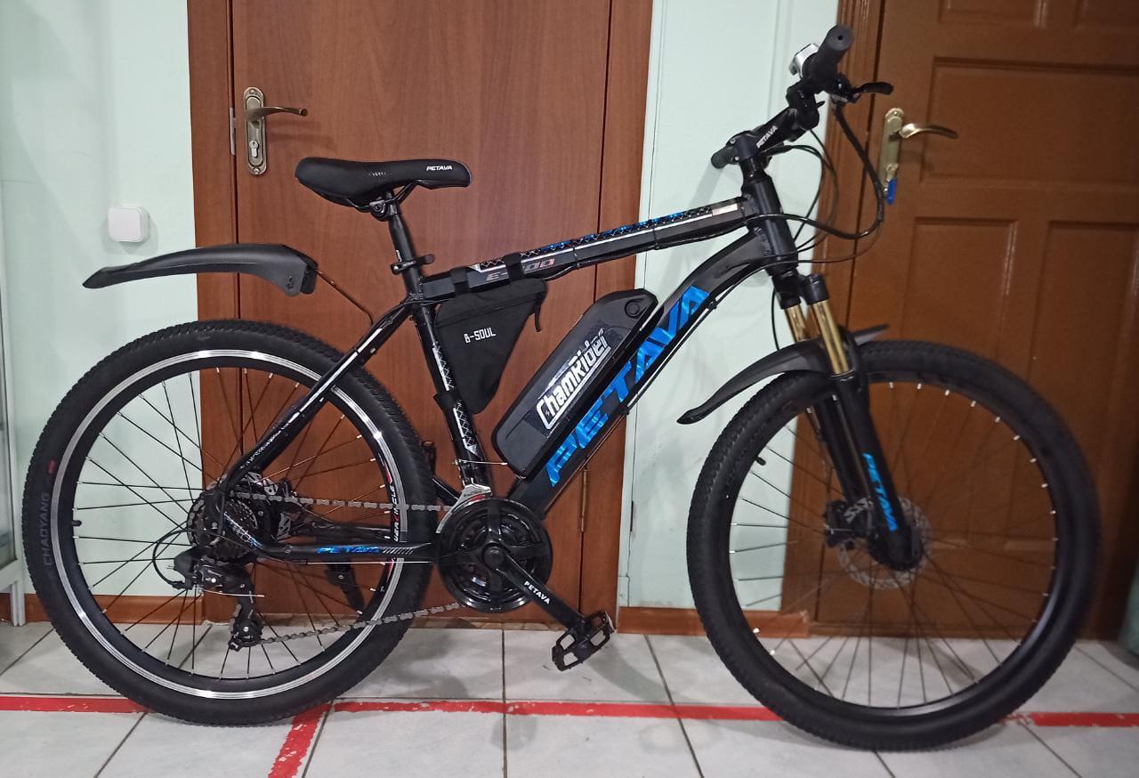36v 350w, аккум. Li-ion 36v 19,2A/H. Электровел. Рама 19".Колеса 26 дюймов. Гидравлика.