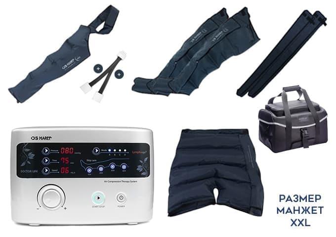 Аппарат для прессотерапии (лимфодренажа) Premium Medical LX9, манжеты для ног(XXL), шорты для похудения, сумка