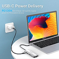 Usb-c Док-станция Vention 9в1 100W, фото 4