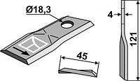 CC21780 Нож роторной косилки