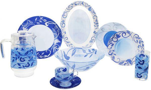Сервиз столовый 6 перс. 46 предм. Plenitude blue (LUMINARC, Франция), фото 1