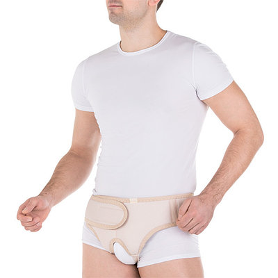 Бандаж грыжевой паховый универсальный двусторонний со съемными пелотами ТРИВЕСТ-1443