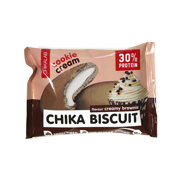 Бисквитное печенье Chikalab - Chika Biscuit (Сливочный брауни), 50 г