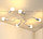Потолочная люстра белая "Паук"  на 6 ламп, фото 2
