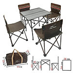 Стол складной со стульями MIMIR-4B1, фото 2