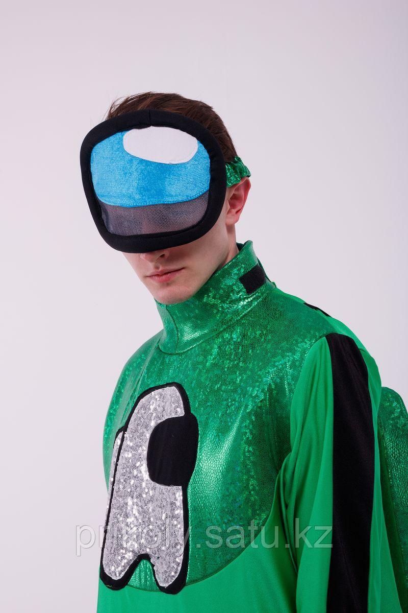 Зеленый AmongUs «Амонг Ас» карнавальный костюм для аниматоров - фото 4 - id-p94346469