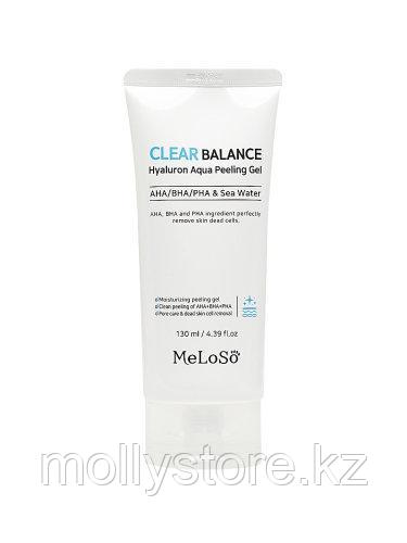 Пилинг-гель с гиалуроновой и AHA-BHA-PHA кислотами MeLoSo Clear balance hyaluron aqua peeling gel