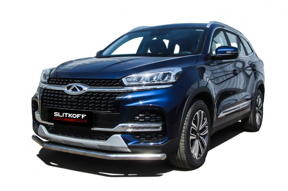 Защита переднего бампера D57 Chery Tiggo 8 (2018-2022)