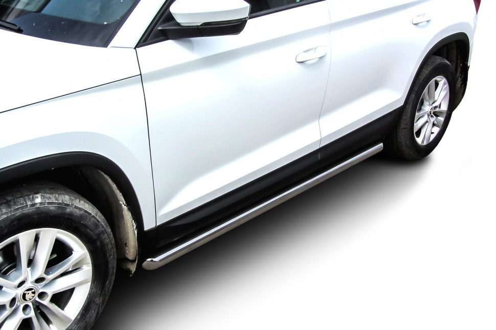Защита порогов D57 труба Skoda Kodiaq (2016-2021)