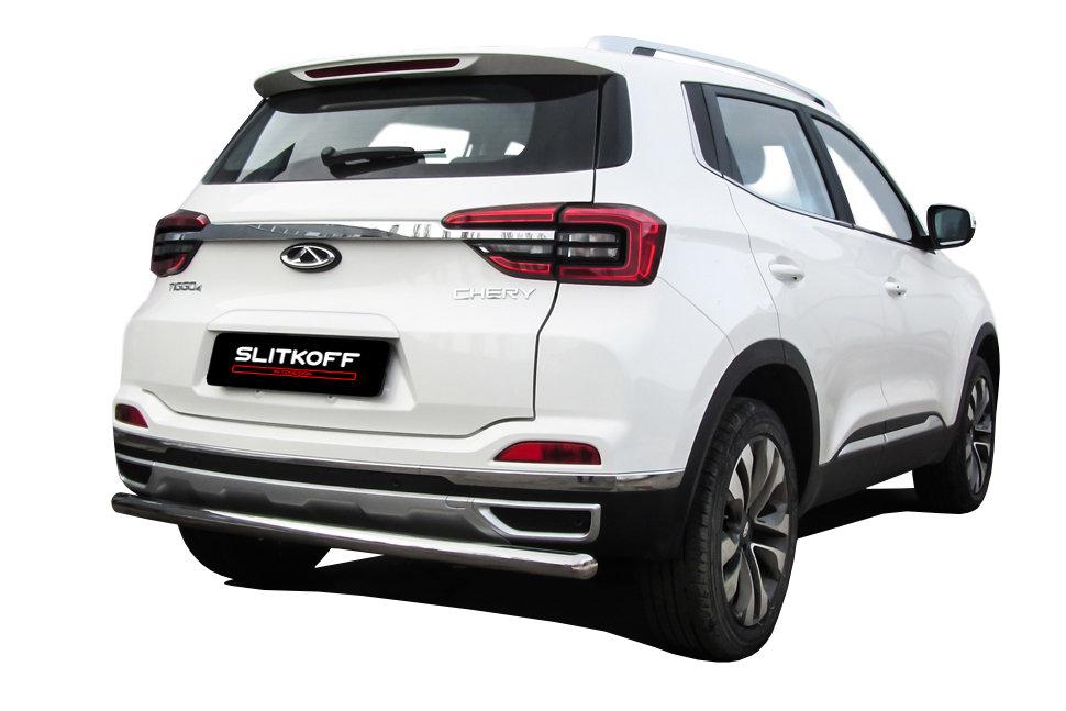 Защита заднего бампера d57 Chery Tiggo 4 (2018-2022)