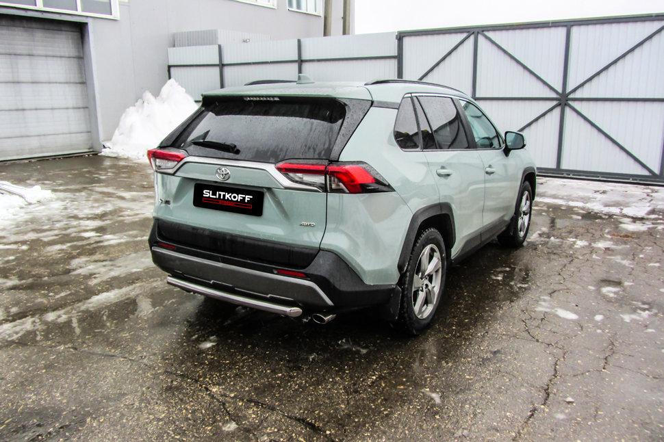 Защита заднего бампера d57 Toyota Rav-4 (2018-2022)