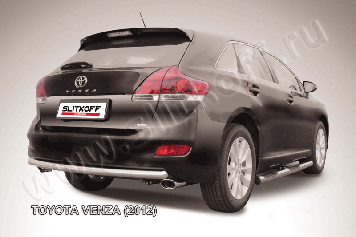 Защита заднего бампера d57 радиусная Toyota Venza (2012-2017)