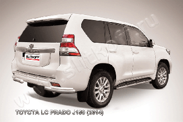 Уголки d76+d42 двойные Toyota Land Cruiser Prado J150 (2013-2017)