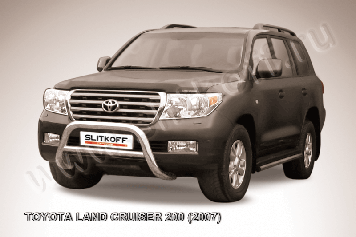Кенгурятник d76 низкий Toyota Land Cruiser 200 (2007-2012)