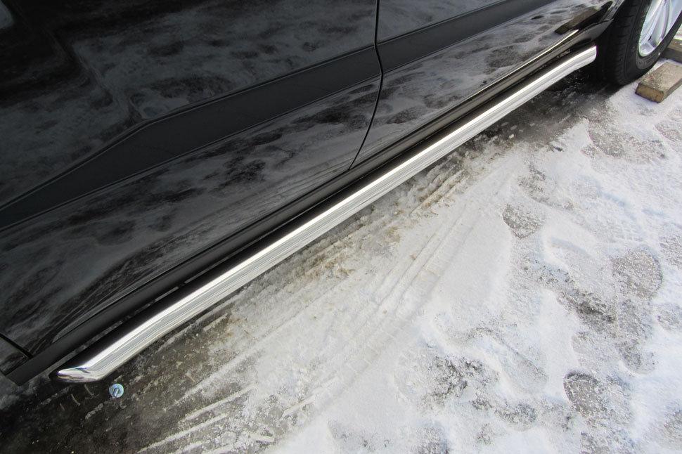 Пороги d57 труба с гибами Geely Emgrand X7 (2016-2019)