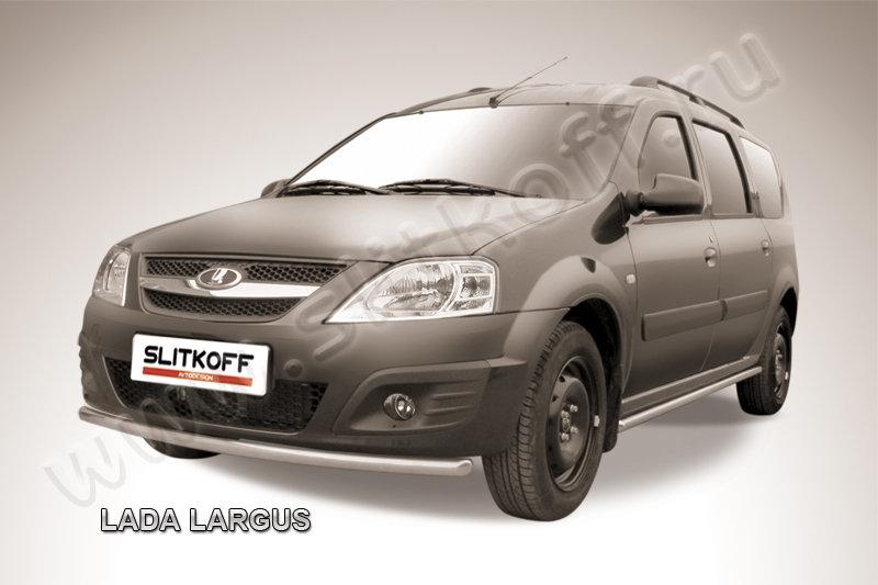 Защита переднего бампера d42 Lada Largus (2012-2021)