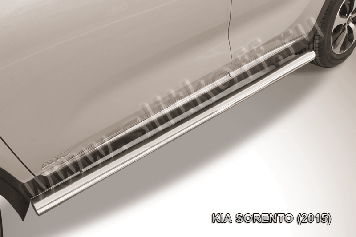Защита порогов d76 труба KIA Sorento (2015)