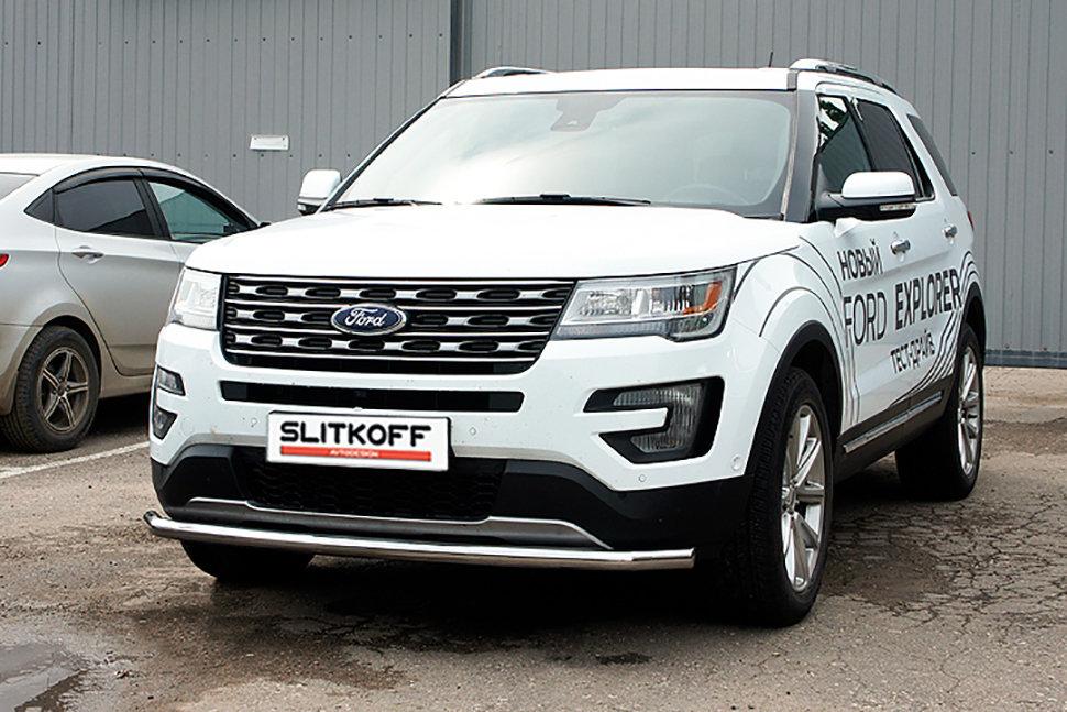Защита переднего бампера d57 Ford Explorer (2018)