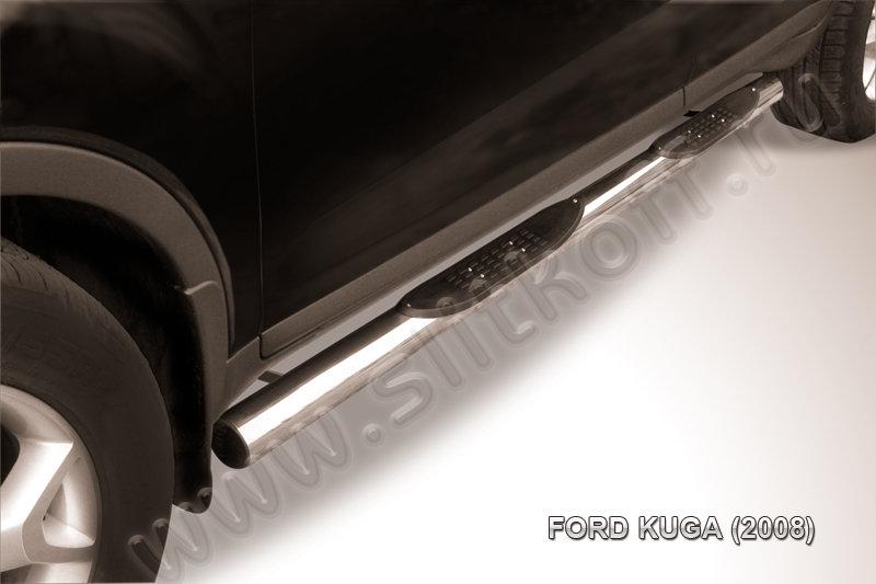 Защита порогов d76 с проступями Ford Kuga (2008)