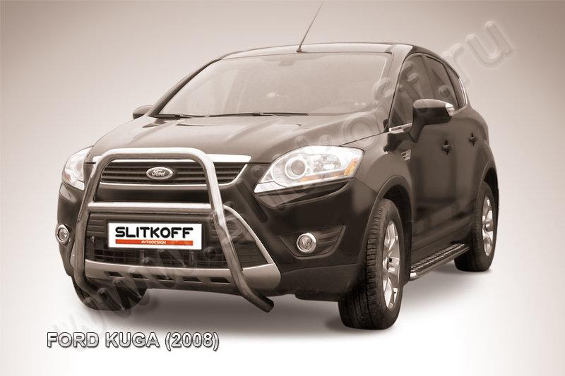 Кенгурятник d57 высокий с одной перемычкой Ford Kuga (2008-2013)