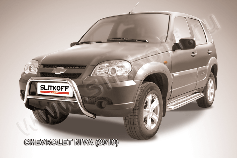 Кенгурятник низкий d57 Chevrolet Niva (2009-2020)
