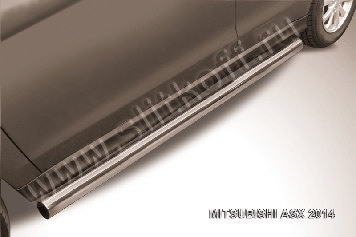 Защита порогов d76 труба Mitsubishi ASX (2014)