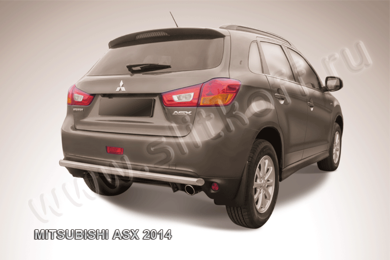 Защита заднего бампера d57 Mitsubishi ASX (2012-2016)
