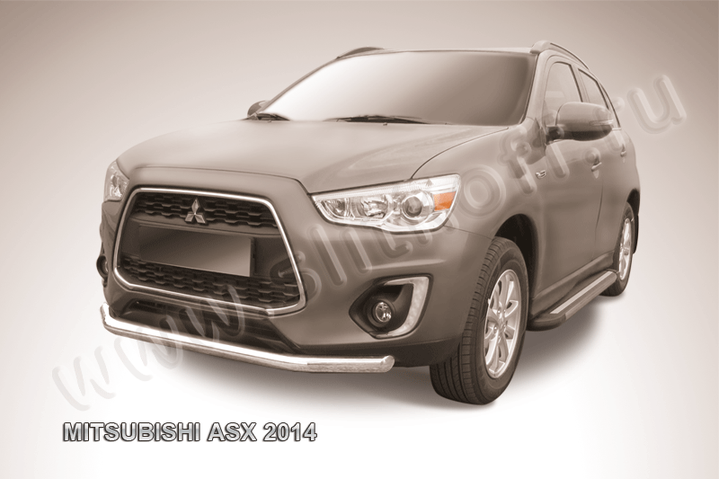 Защита переднего бампера d76 Mitsubishi ASX (2012-2016)
