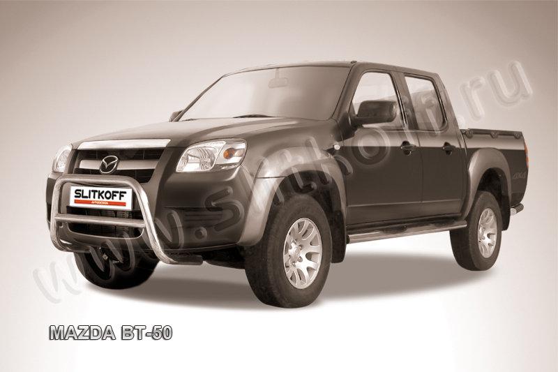 Кенгурятник d57 низкий Mazda BT-50 (2006-2011)