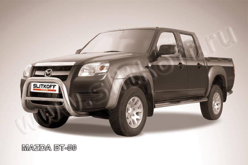Кенгурятник d76 низкий Mazda BT-50 (2006-2011)