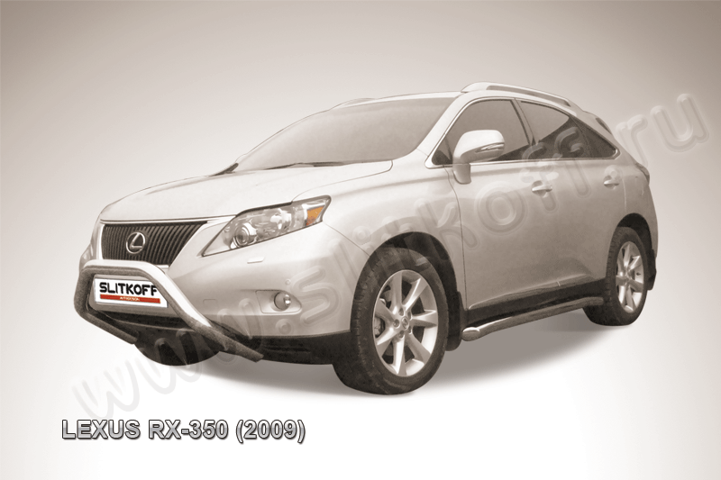 Кенгурятник d76 низкий "мини" Lexus RX-350 (2008-2012)