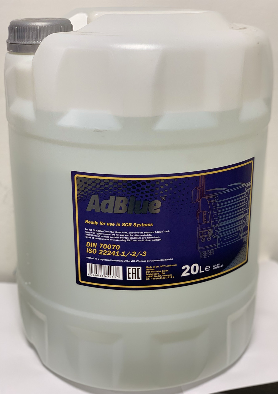 AdBlue MANNOL раствор мочевины для дизелей с SCR 20л.
