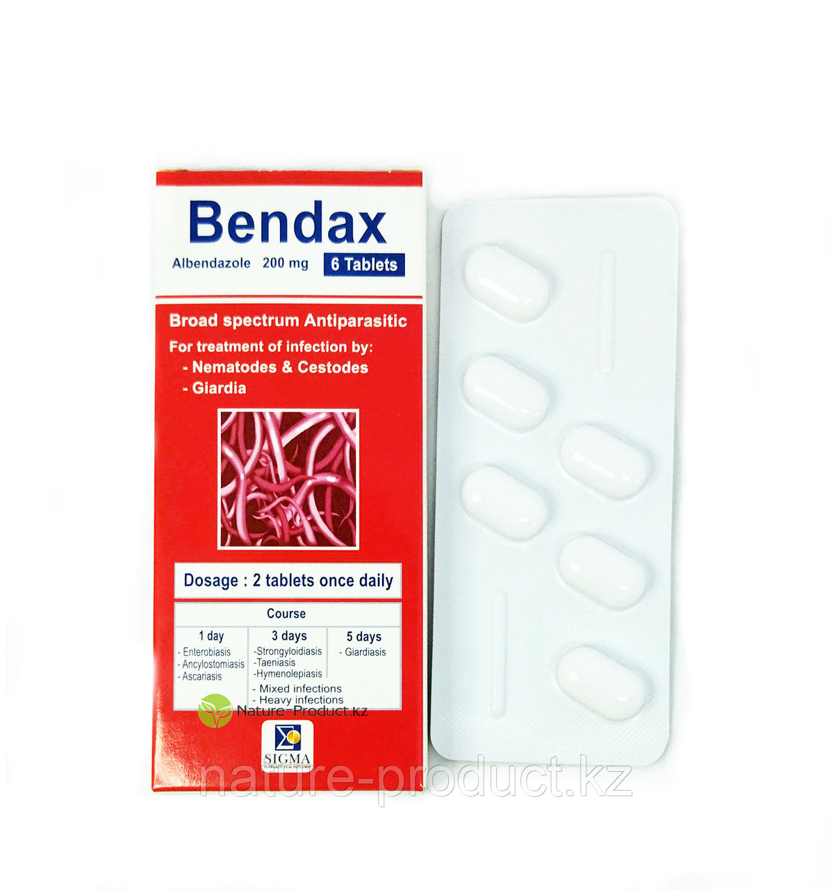 Противоглистный препарат Bendax (6 таблеток) - фото 1 - id-p94403859