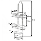 Полка для ванной с мыльницей W2227A (Аквалиния, Россия), фото 2