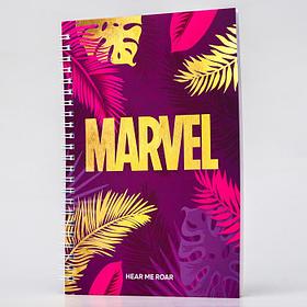 Блокнот А5 на гребне, в твердой обложке с тиснением, 60 листов, Marvel , Мстители