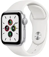 Часы Apple Watch SE GPS, 40mm Silver Aluminium Case with White Sport Band - Regular, Model A2351
