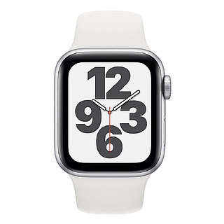 Apple Watch SE GPS 40mm Silver Aluminium Case with White Sport Band Regular Model A2351 id 94417854 Satu.kz