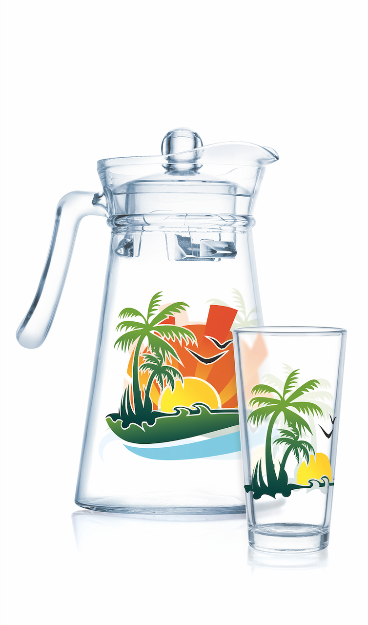 Графин со стаканами Beach Fun 7пр. (LUMINARC, Франция), фото 1