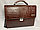 Мужской кожаный деловой портфель "BOND NON". Высота 27 см, ширина 35 см, глубина 9 см., фото 2