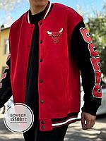 Бомбер Chicago Bulls красные, фото 1