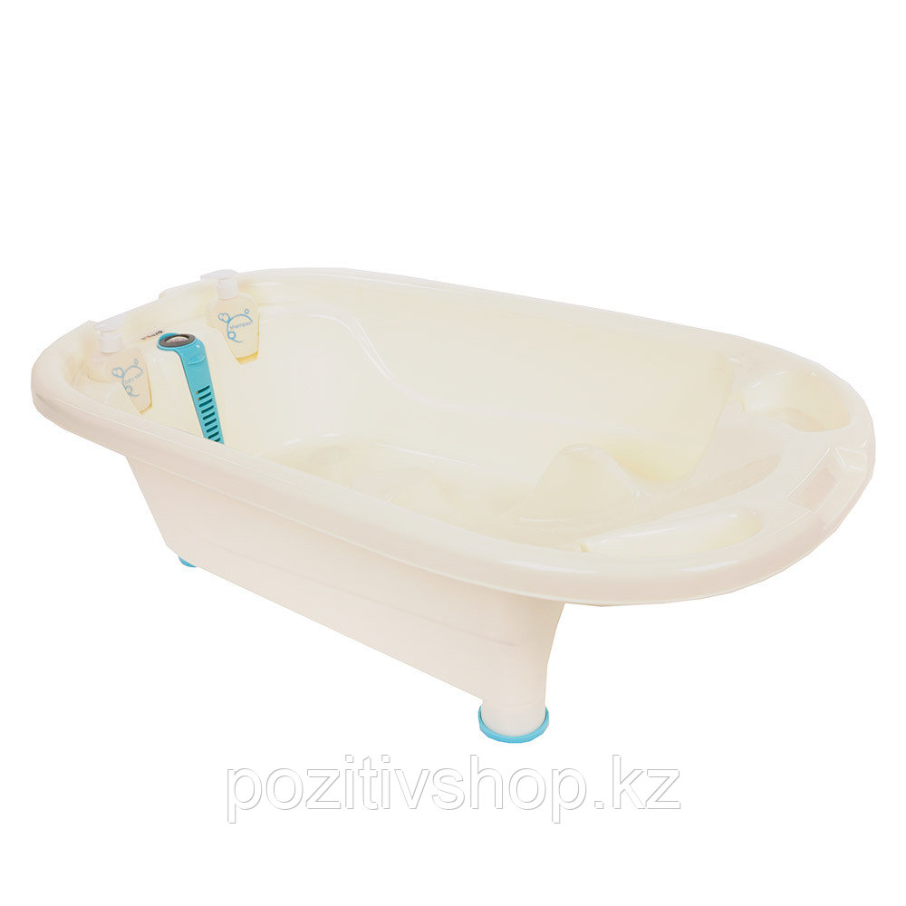 Детская анатомическая ванна Pituso со сливом голубой - фото 5 - id-p94438172