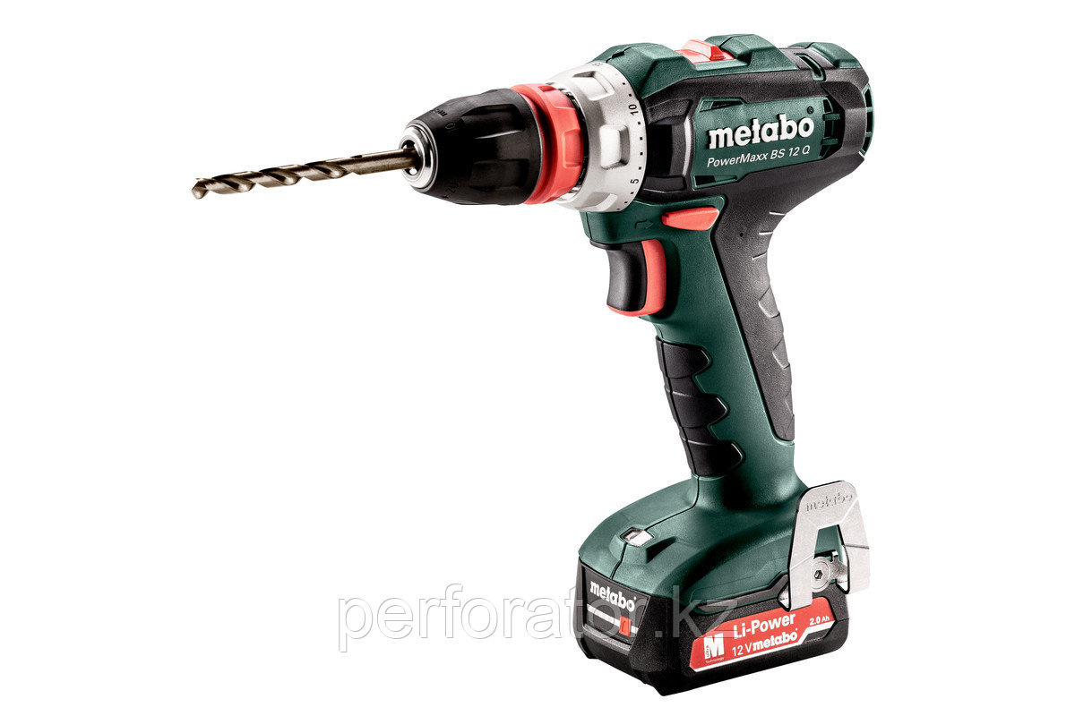 Metabo PowerMaxx BS 12 Q Аккумуляторная дрель-шуруповерт (601037500) (id  94440953)