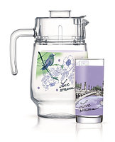 Графин со стаканами LOVE ROMANCE PURPLE 7пр. (LUMINARC, Франция) 23-DRS-Q-5667 Графин со стаканами LOVE ROMANCE PURPLE 7пр. (LUMINARC, Франция)