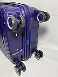 Маленький пластиковый дорожный чемодан на 4-х колесах "Fashion" (высота 53 см, ширина 33 см, глубина 22 см), фото 5