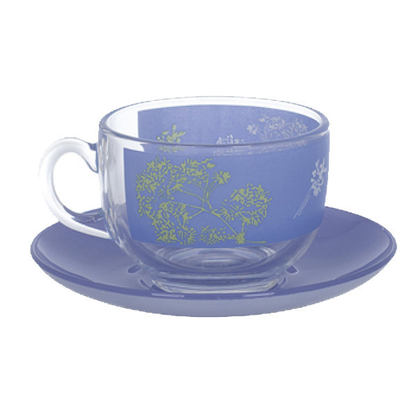 Набор чайных пар 6 персон EVOL PURPLE (LUMINARC, Франция), фото 1