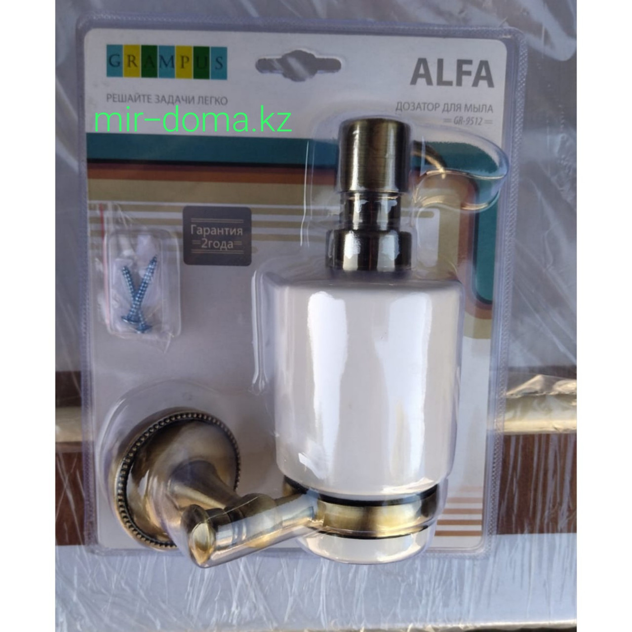Дозатор для жидкого мыла ALFA GR-9512 (GRAMPUS, Чехия) - фото 4 - id-p94193675