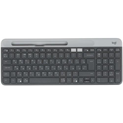 Клавиатура LOGITECH Slim Multi-Device Wireless Keyboard K580 - GRAPHITE - RUS - 2.4GHZ/BT - INTNL