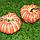 Искусственная тыква декоративная муляж маленькая 10 см на 15 см оранжевая, фото 7